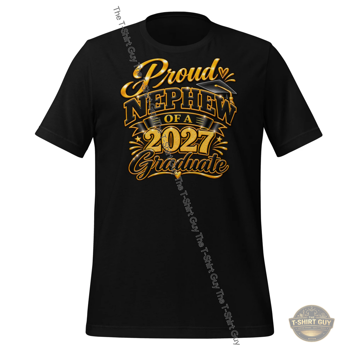 Watermarked - Proud Nephew of a 2027 Graduate Unisex t-shirt