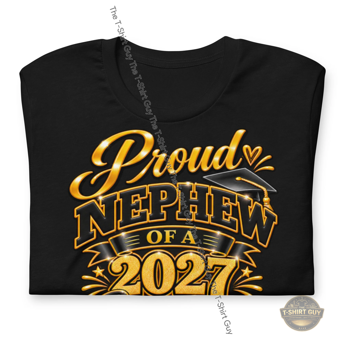 Watermarked - Proud Nephew of a 2027 Graduate Unisex t-shirt