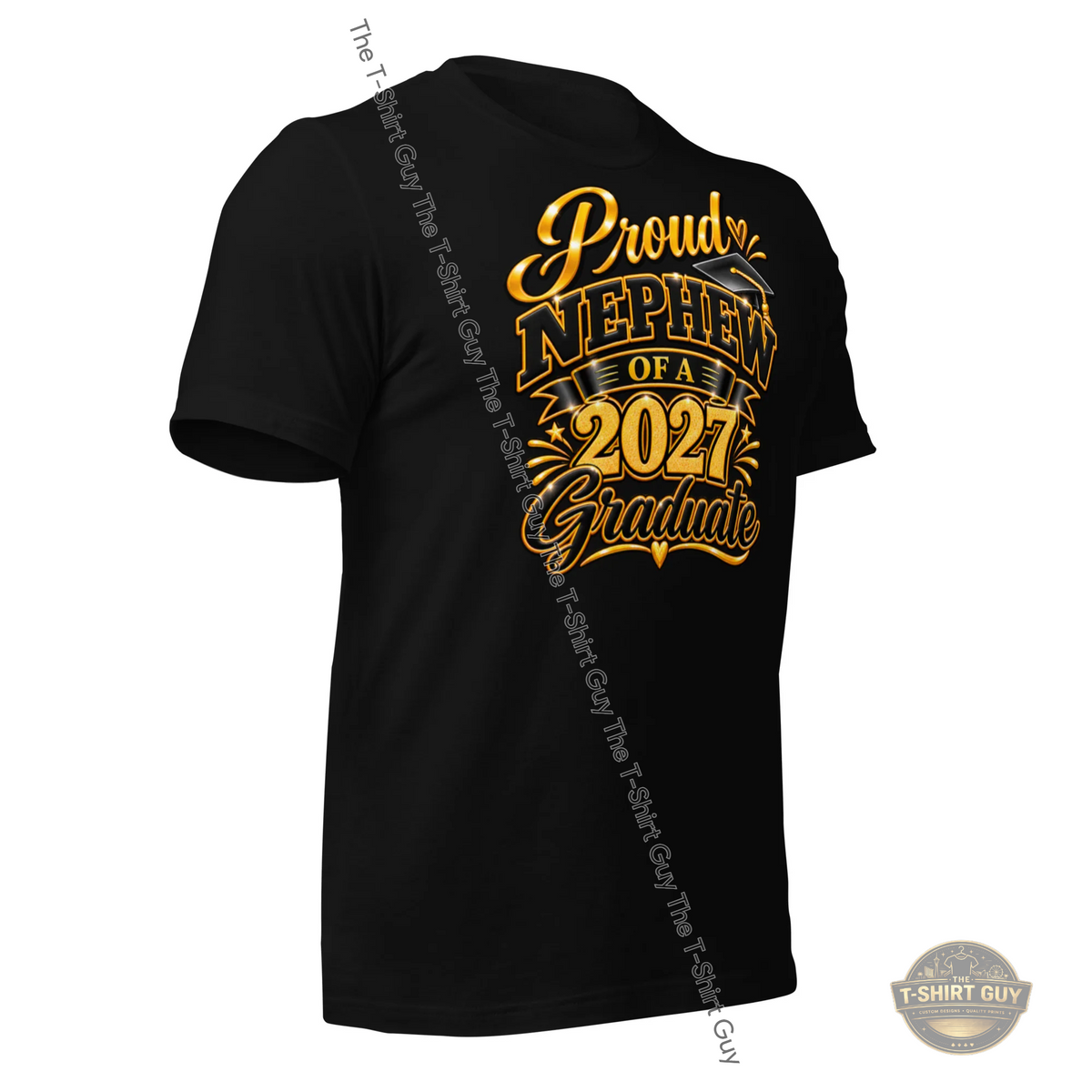 Watermarked - Proud Nephew of a 2027 Graduate Unisex t-shirt