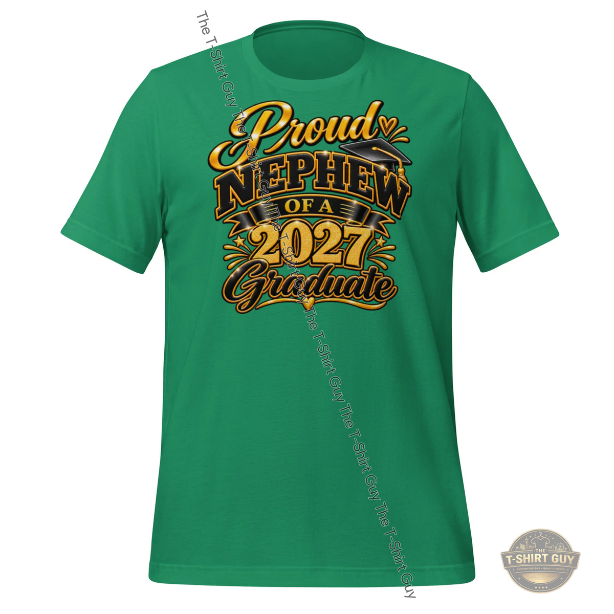 Watermarked - Proud Nephew of a 2027 Graduate Unisex t-shirt