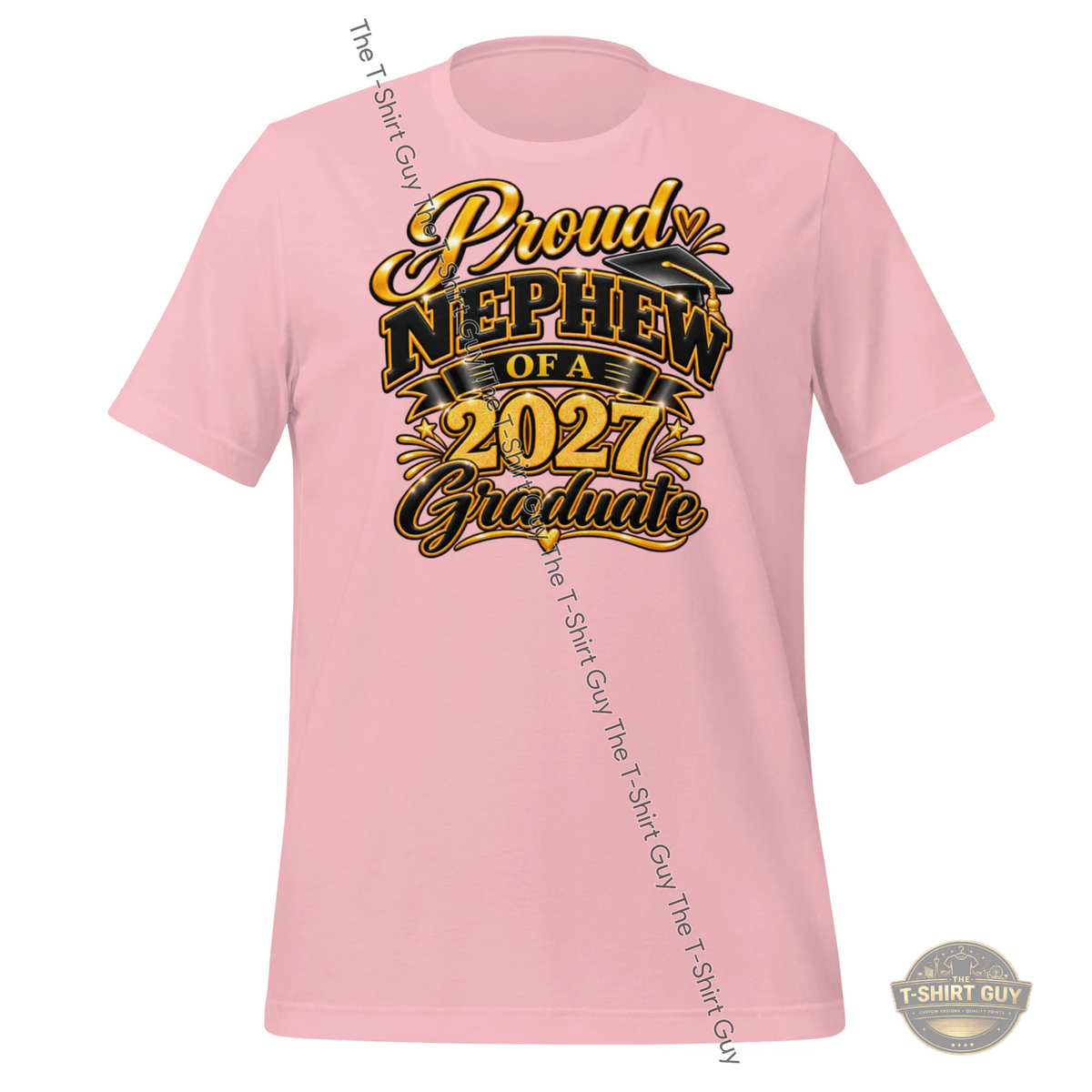 Watermarked - Proud Nephew of a 2027 Graduate Unisex t-shirt