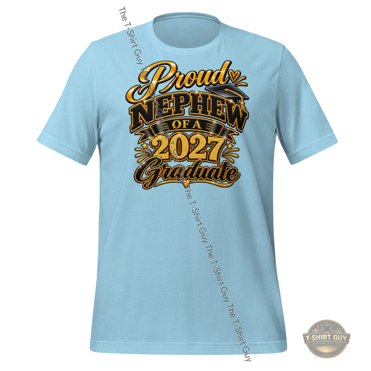Watermarked - Proud Nephew of a 2027 Graduate Unisex t-shirt