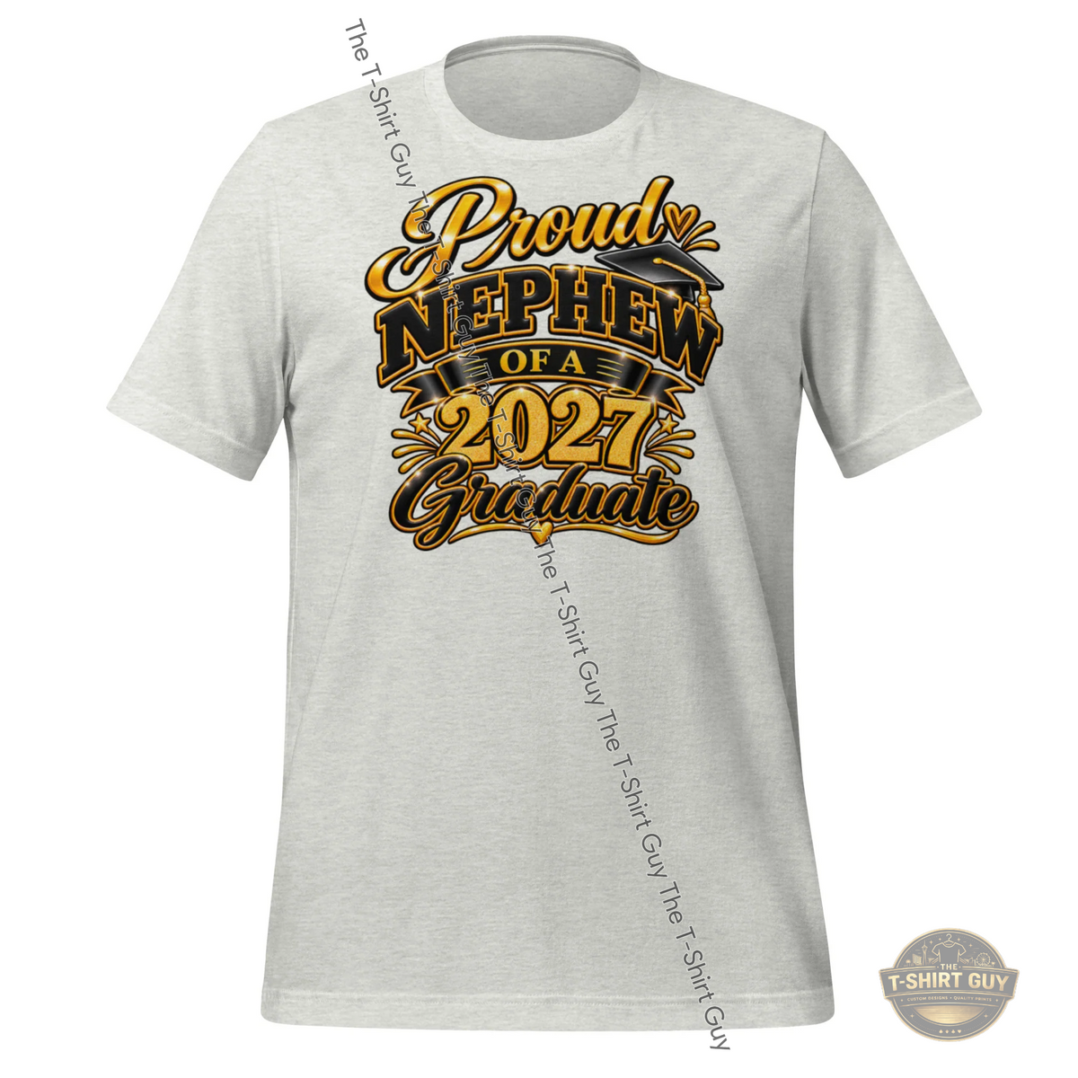 Watermarked - Proud Nephew of a 2027 Graduate Unisex t-shirt