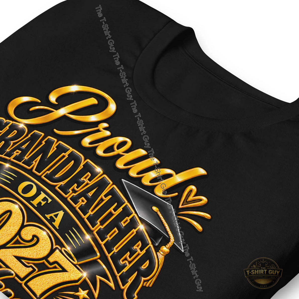 Watermarked - Proud Grandfather of a 2027 Graduate Unisex t-shirt