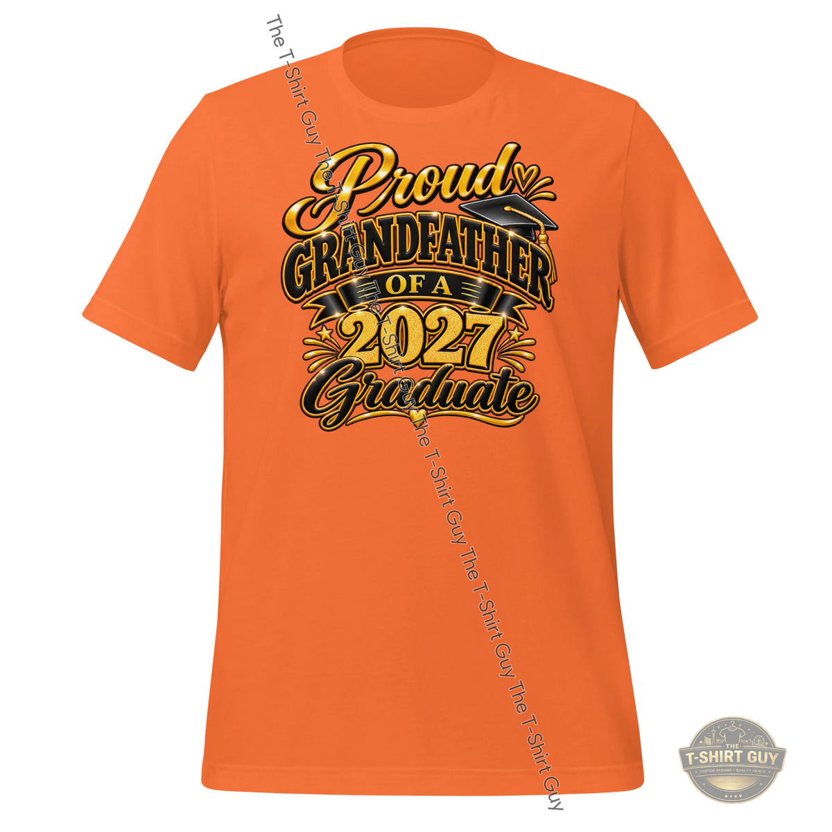 Watermarked - Proud Grandfather of a 2027 Graduate Unisex t-shirt