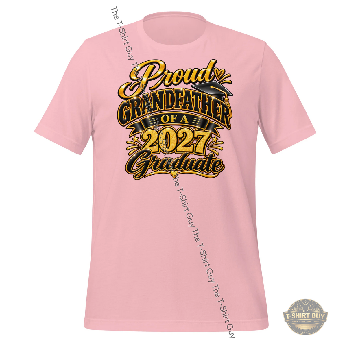 Watermarked - Proud Grandfather of a 2027 Graduate Unisex t-shirt