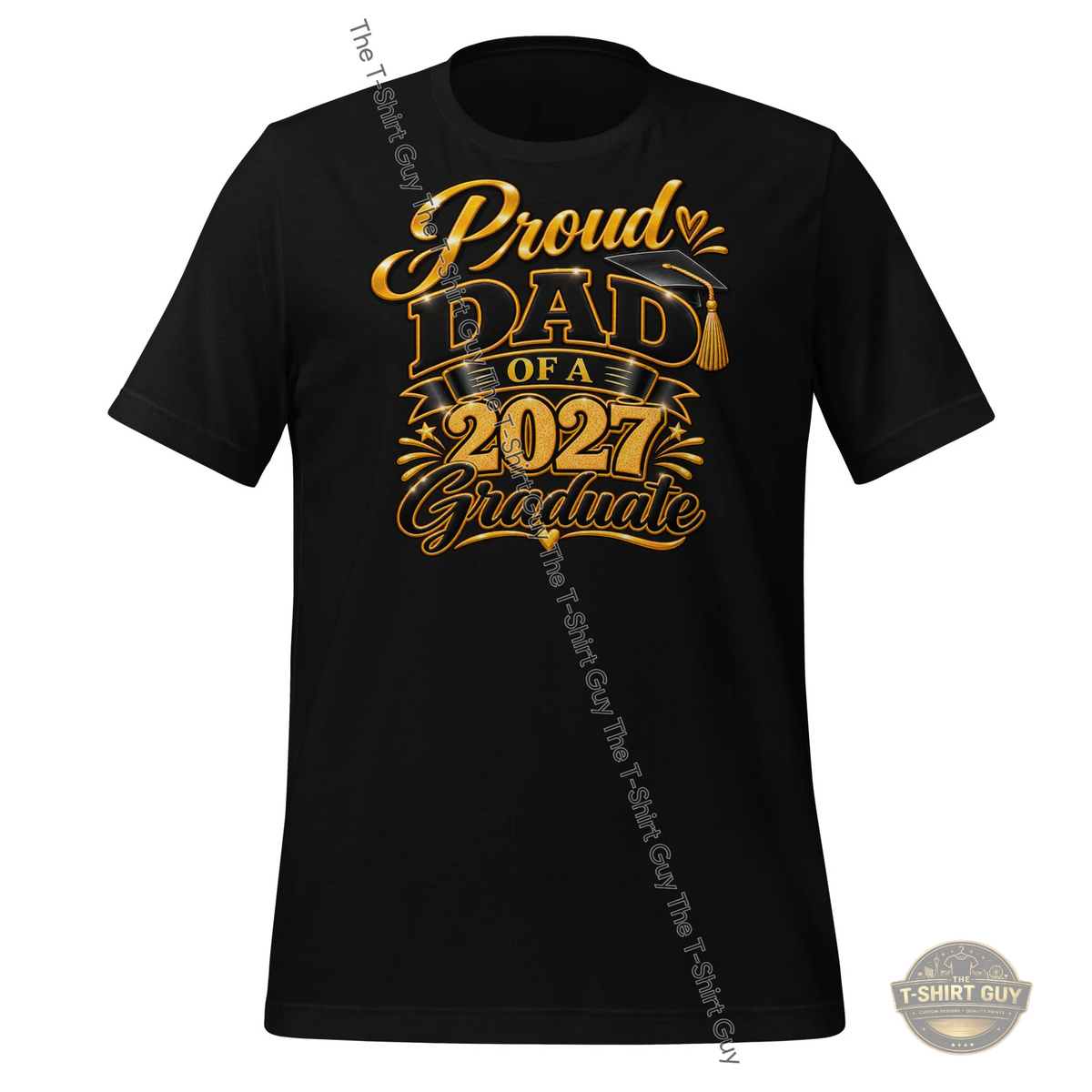 Watermarked - Proud Dad of a 2027 Graduate Unisex t-shirt