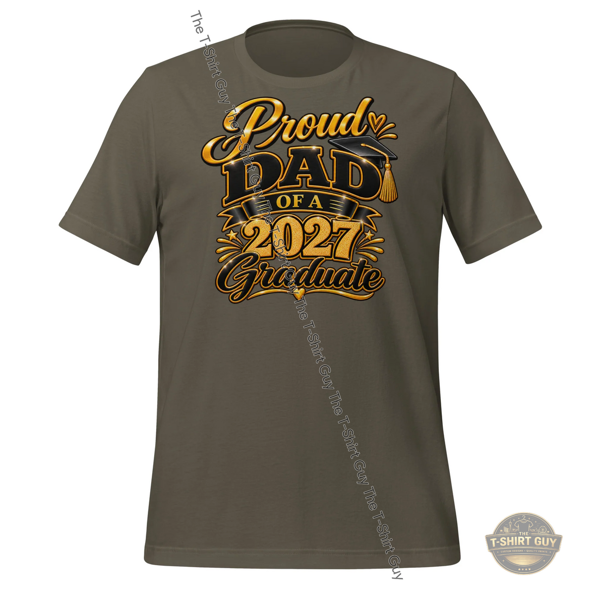 Watermarked - Proud Dad of a 2027 Graduate Unisex t-shirt