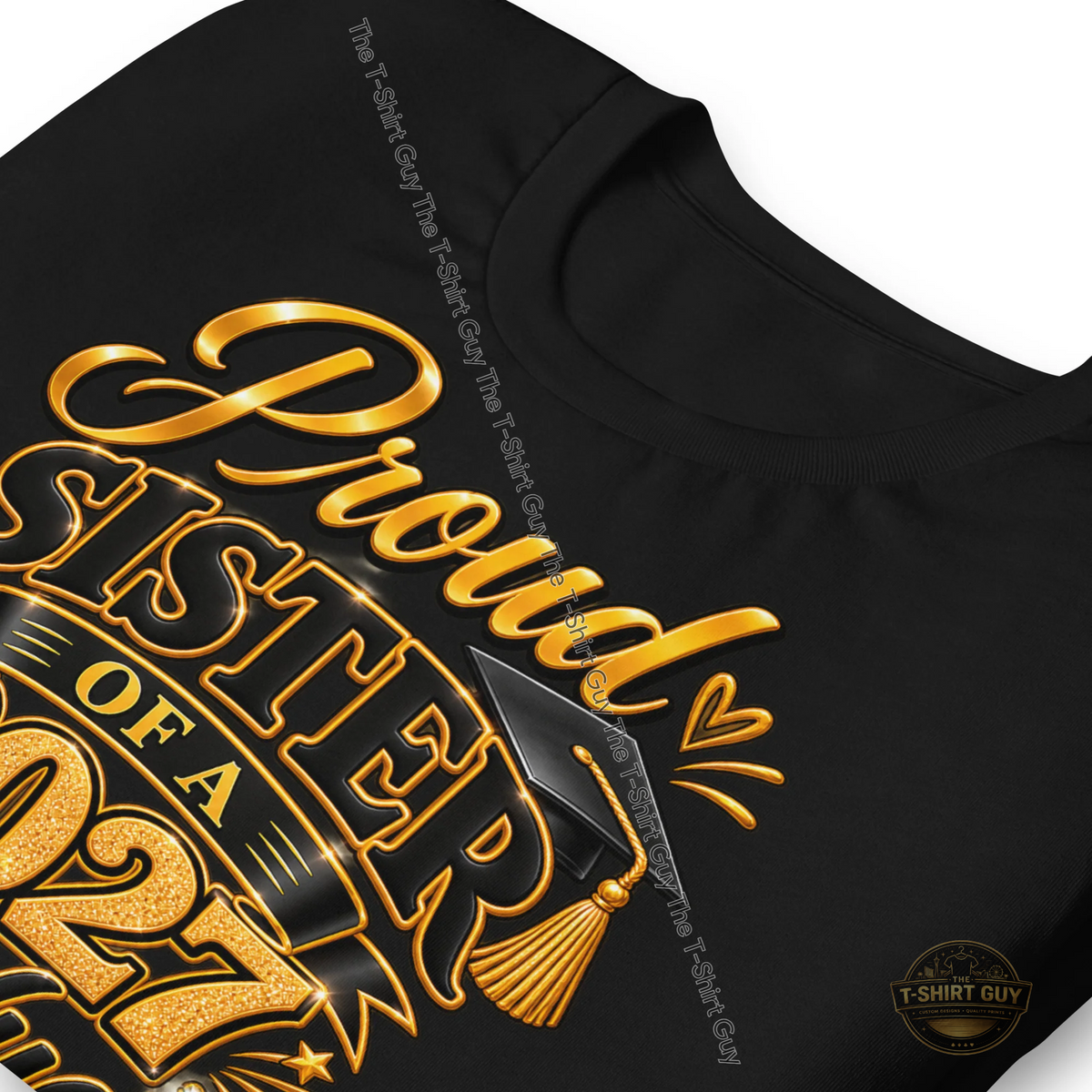 Watermarked - Proud Sister of a 2027 Graduate Unisex t-shirt