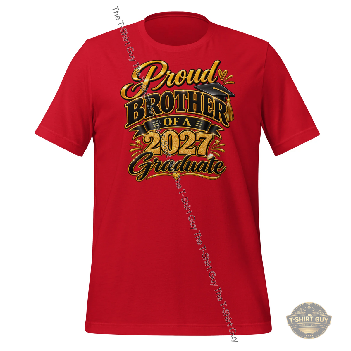 Watermarked - Proud Brother of a 2027 Graduate Unisex t-shirt