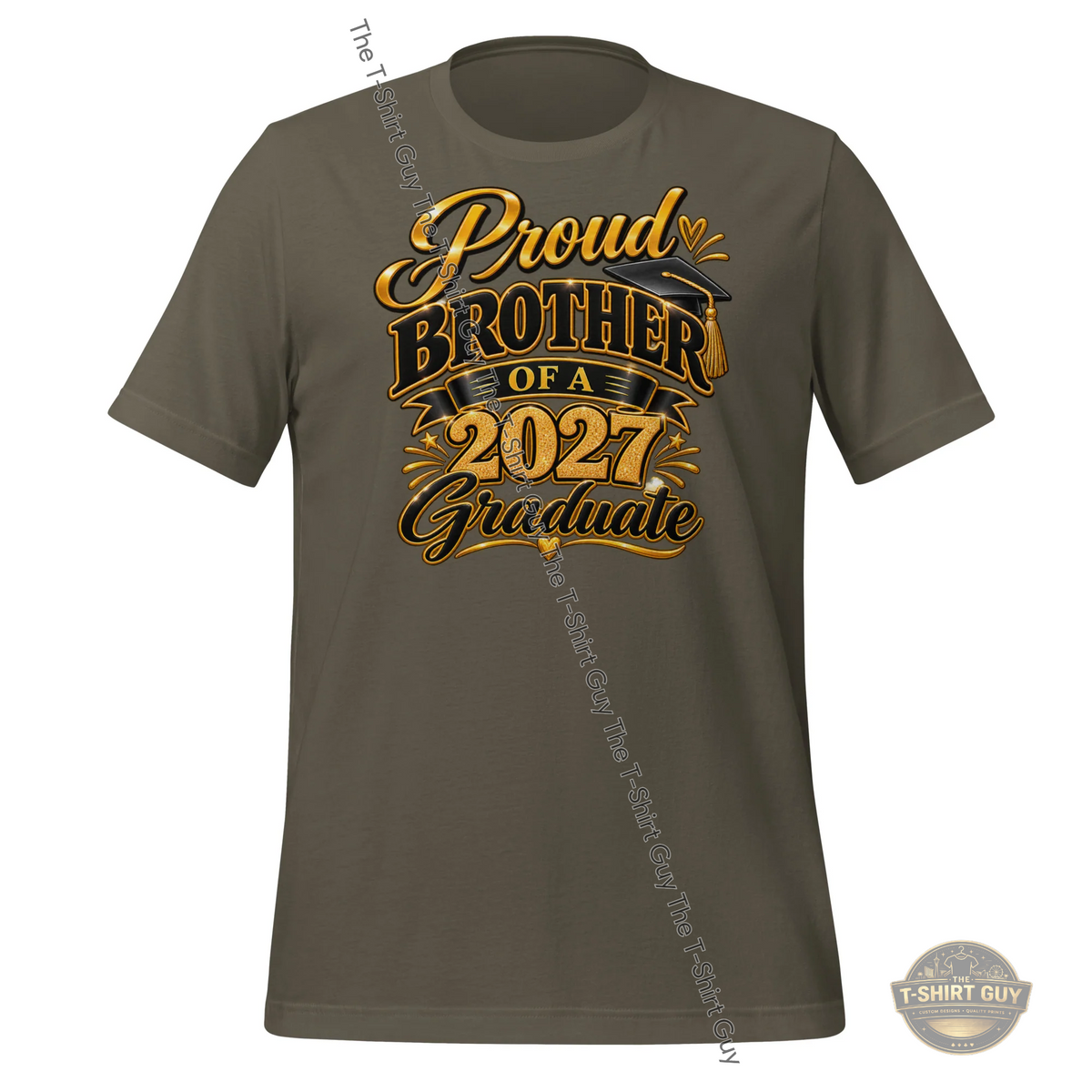 Watermarked - Proud Brother of a 2027 Graduate Unisex t-shirt