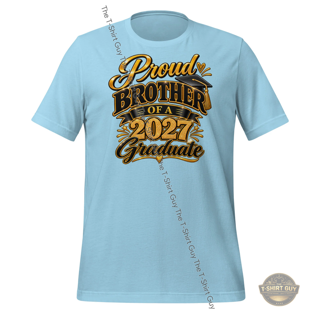 Watermarked - Proud Brother of a 2027 Graduate Unisex t-shirt