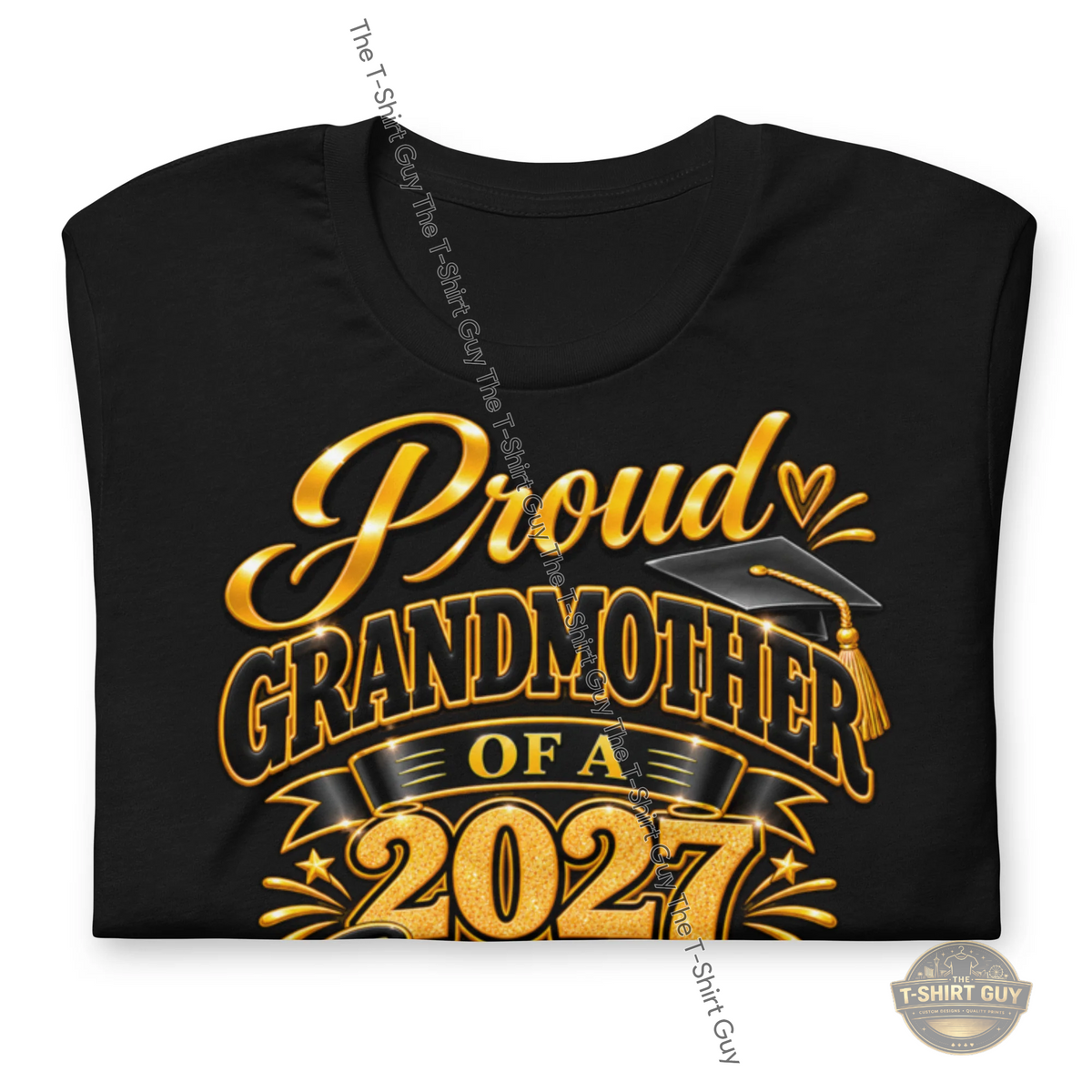 Watermarked - Proud Grandmother of a 2027 Graduate Unisex t-shirt
