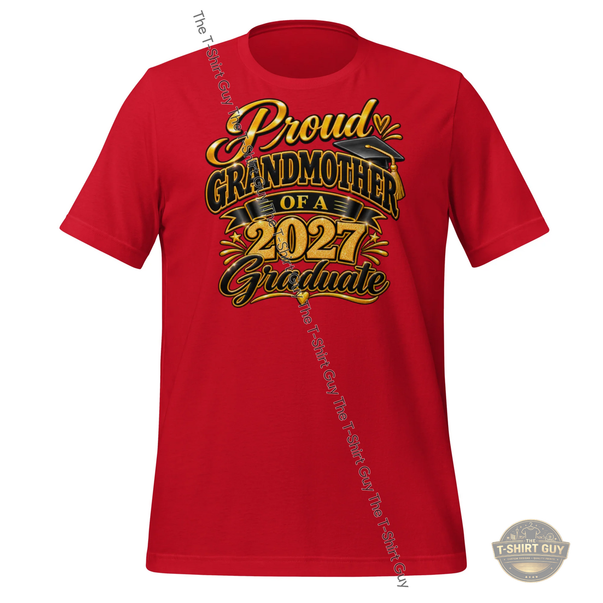 Watermarked - Proud Grandmother of a 2027 Graduate Unisex t-shirt