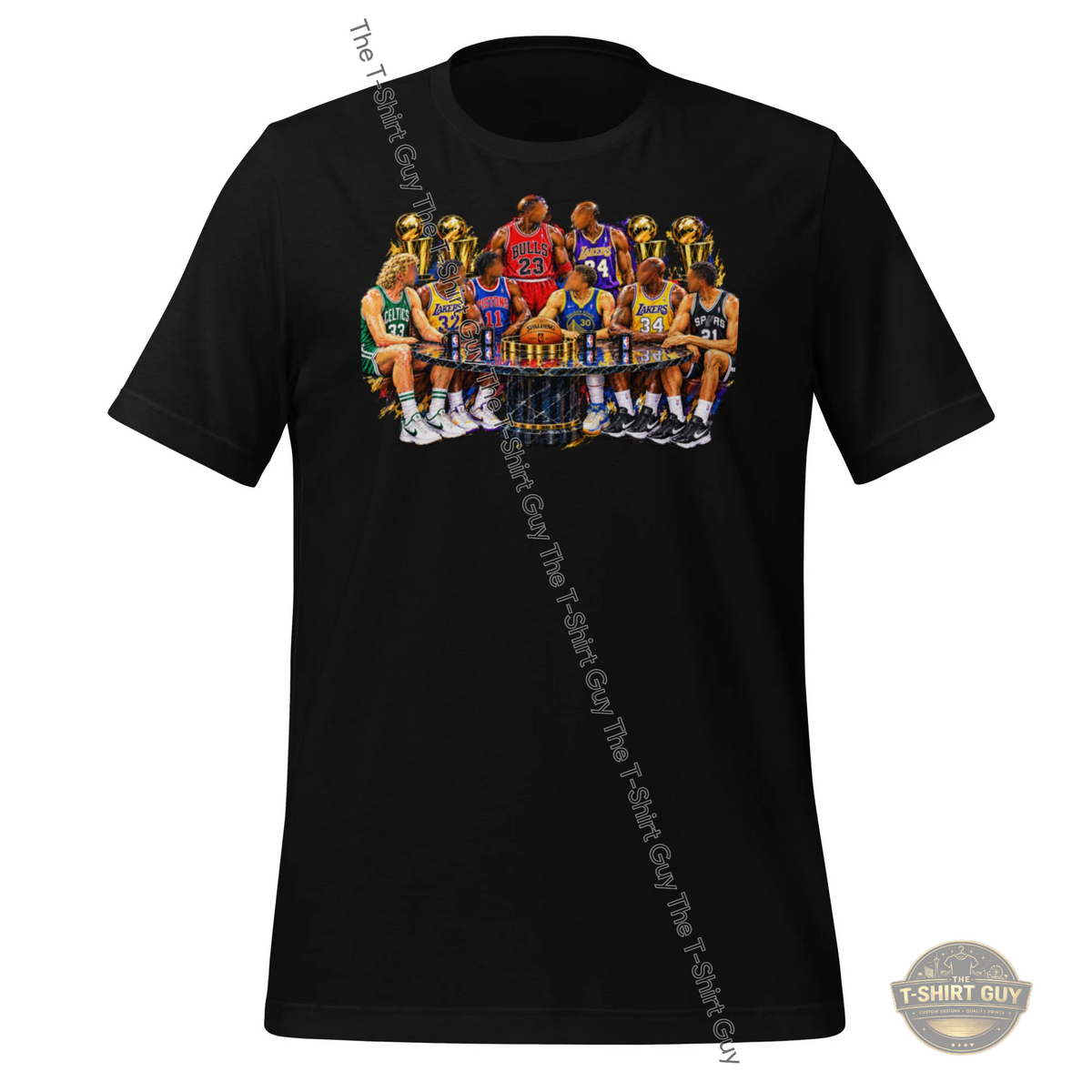 Watermarked - Basketball Legends at the Trophy Table Unisex t-shirt