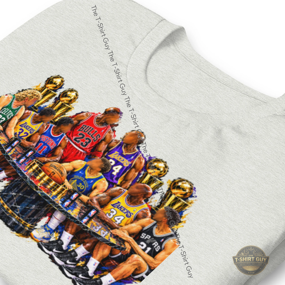 Watermarked - Basketball Legends at the Trophy Table Unisex t-shirt