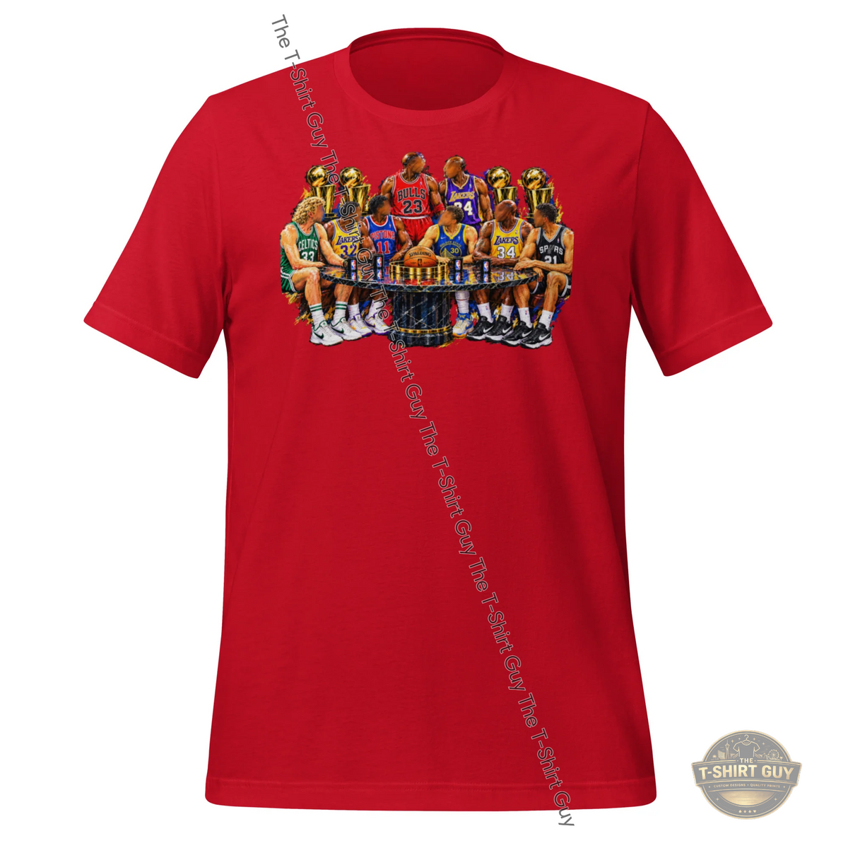 Watermarked - Basketball Legends at the Trophy Table Unisex t-shirt
