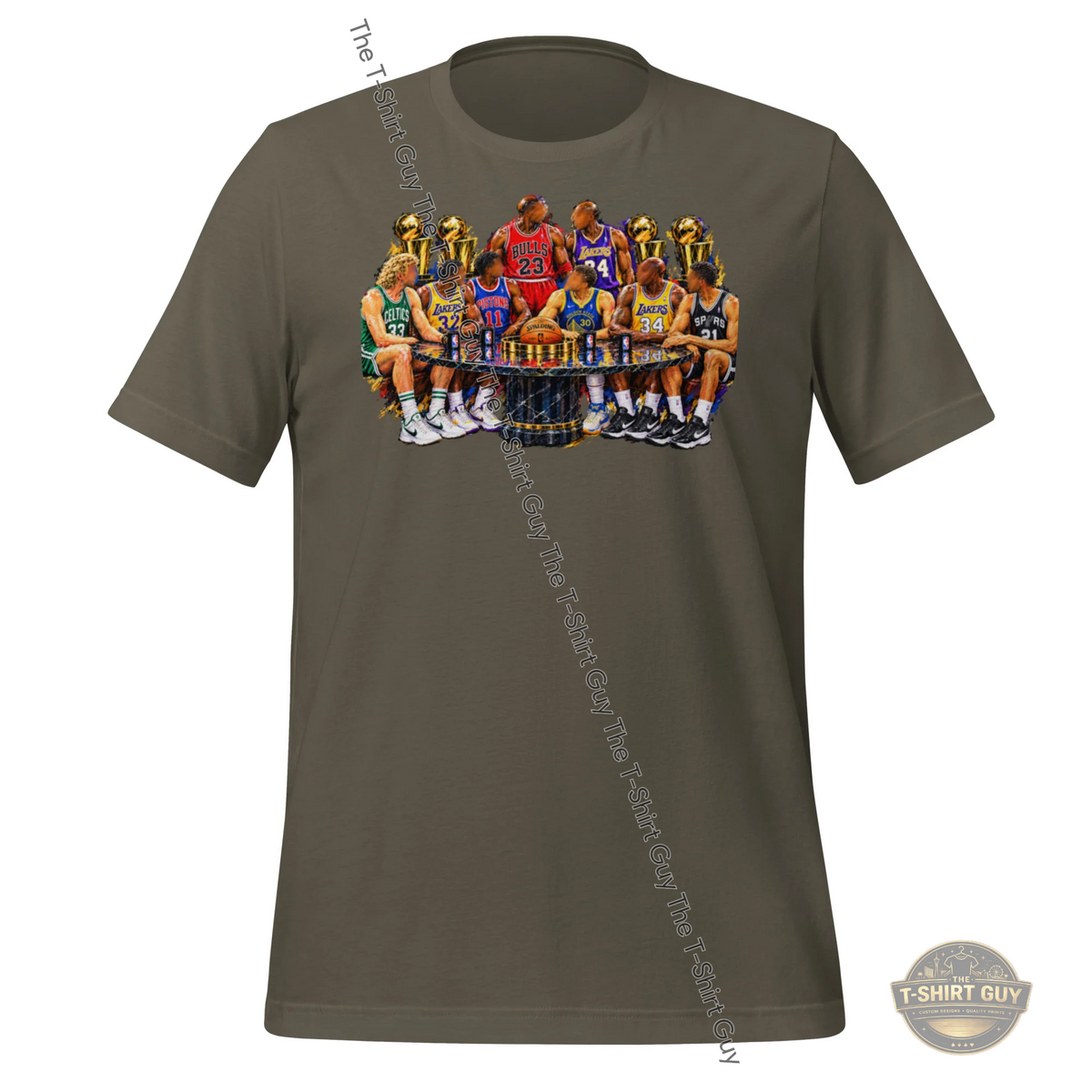 Watermarked - Basketball Legends at the Trophy Table Unisex t-shirt