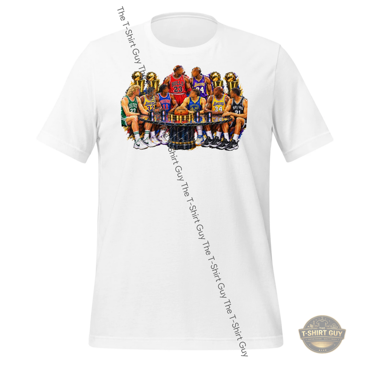 Watermarked - Basketball Legends at the Trophy Table Unisex t-shirt