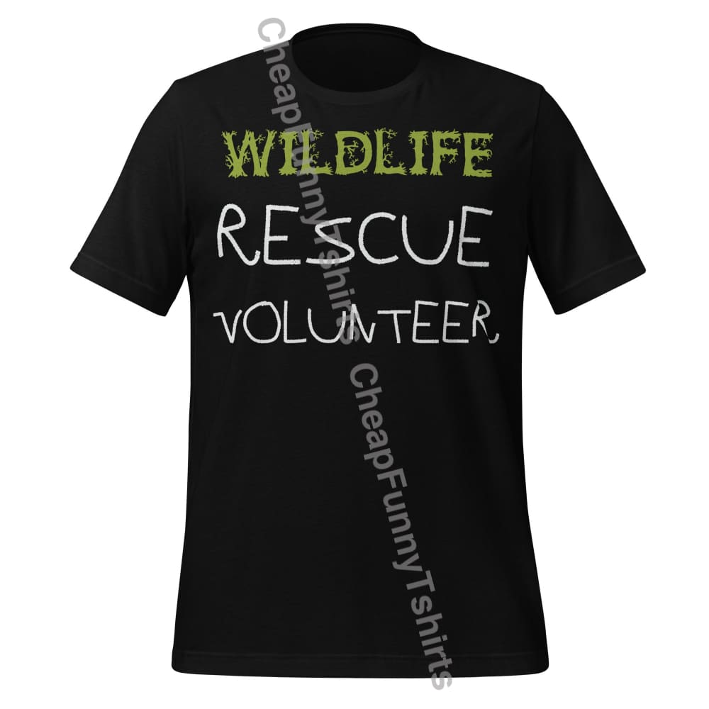 Wildlife Rescue Volunteer Unisex t-shirt Black / S T-Shirt